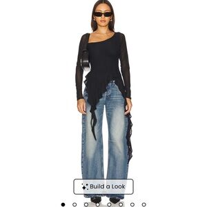 Revolve AFRM Doris Top in Noir • Size XSM